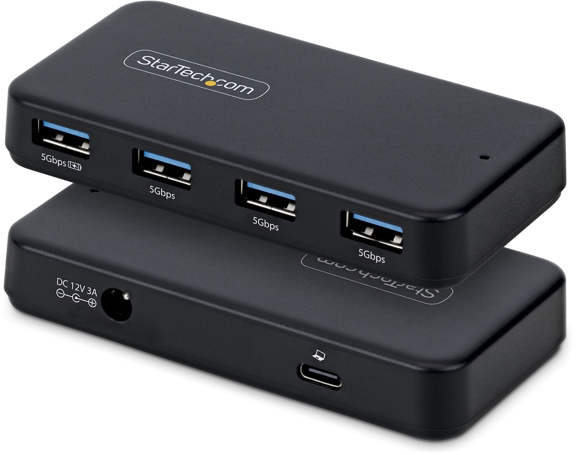 HUB USB StarTech STARTECH.COM 4-Port USB-A Hub 5Gbps zasilanie własne 2-in-1 USB-C & USB-A Hostkabel 1x BC 1.2 Ladeport w tym 24W adapter sieciowy ST4300USB3V2-UE