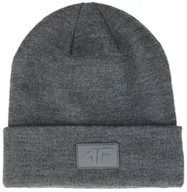 Czapki damskie - 4F Czapka Zimowa Uniseks U433 szara one size - miniaturka - grafika 1