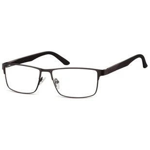 Męskie elastyczne oprawki korekcyjne okulary zerówki 983 czarne - Okulary korekcyjne, oprawki, szkła - miniaturka - grafika 1