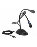 Inne akcesoria audio-wideo - Delock USB gooseneck microphone black (65871) - miniaturka - grafika 1