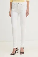 Spodnie damskie - Pepe Jeans jeansy SKINNY JEANS MW REGENT damskie kolor biały PL204728TC7 - miniaturka - grafika 1