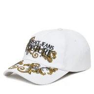 Czapki damskie - Czapka z daszkiem Versace Jeans Couture 78VAZK17 Biały - miniaturka - grafika 1