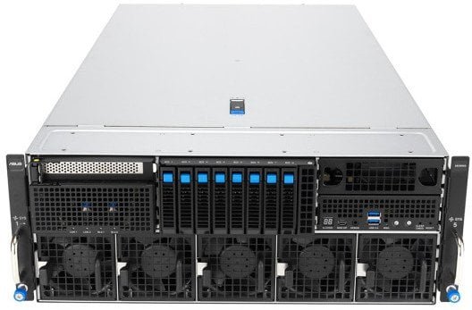 Platforma Asus Rack 4U ESC8000A-E13P AMD EPYC 9005 8xNVMe, 2xM.2, 2x10Gbe, IPMI, 3200W 90SF0401-M000N