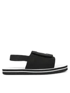 Buty dla dziewczynek - Karl Lagerfeld Kids Sandały Z30384 S Czarny - miniaturka - grafika 1