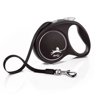 flexi Black Design smycz taśmowa | M: do 25 kg| Dostawa i zwrot GRATIS od 99 zł - Smycze dla psów - miniaturka - grafika 1