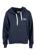 Bluzy damskie - BLUZA DAMSKA Z KAPTUREM GRANATOWA LOGO LEE 112355155 ESSENTIAL HOODIE M - miniaturka - grafika 1