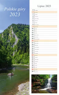 Kalendarz 2023 Ścienny pasek Polskie góry - Kalendarze - miniaturka - grafika 1