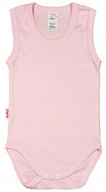Body dla niemowląt - BODY ramiączko RAMKA bez rękawa Jasny RÓŻ r 104 KLEKLE - miniaturka - grafika 1