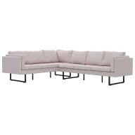 Narożniki - Przestronna sofa narożna Amira - kremowa - miniaturka - grafika 1