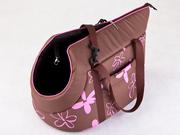 Hobbydog Torbzw9 Hundetasche Tragetasche Katzentasche Mit Blumen, Größe  32 X330 X550 C,, Baun