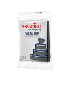 Czarna masa cukrowa do obkładania Pasta Top Saracino 250 g - Dodatki do ciast w proszku - miniaturka - grafika 1