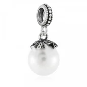 Charmsy - Murrano Charms Koralik Srebrny PERŁOWE KSIĘŻNICZKI Czębira SR-207 - miniaturka - grafika 1