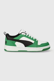 Buty dla dziewczynek - Puma sneakersy dziecięce Rebound V6 Lo Jr kolor zielony - grafika 1