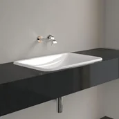 Umywalki - Villeroy & Boch Loop & Friends Umywalka podblatowa 61,5x38 cm bez przelewu weiss alpin 4A580101 - miniaturka - grafika 1