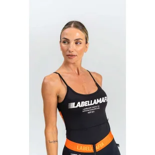 Body damskie LABELLAMAFIA BODY DANGEROUS BLACK - Body - miniaturka - grafika 2