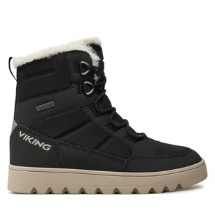 Śniegowce Viking Fleek Warm GTX GORE-TEX Zip 3-94720-2 Czarny - Buty dla chłopców - miniaturka - grafika 1