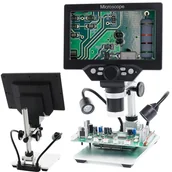 Mikroskopy i lupy - Mikroskop Cyfrowy x1200 12MP HD LCD 1080p z podwójnym oświetleniem - miniaturka - grafika 1