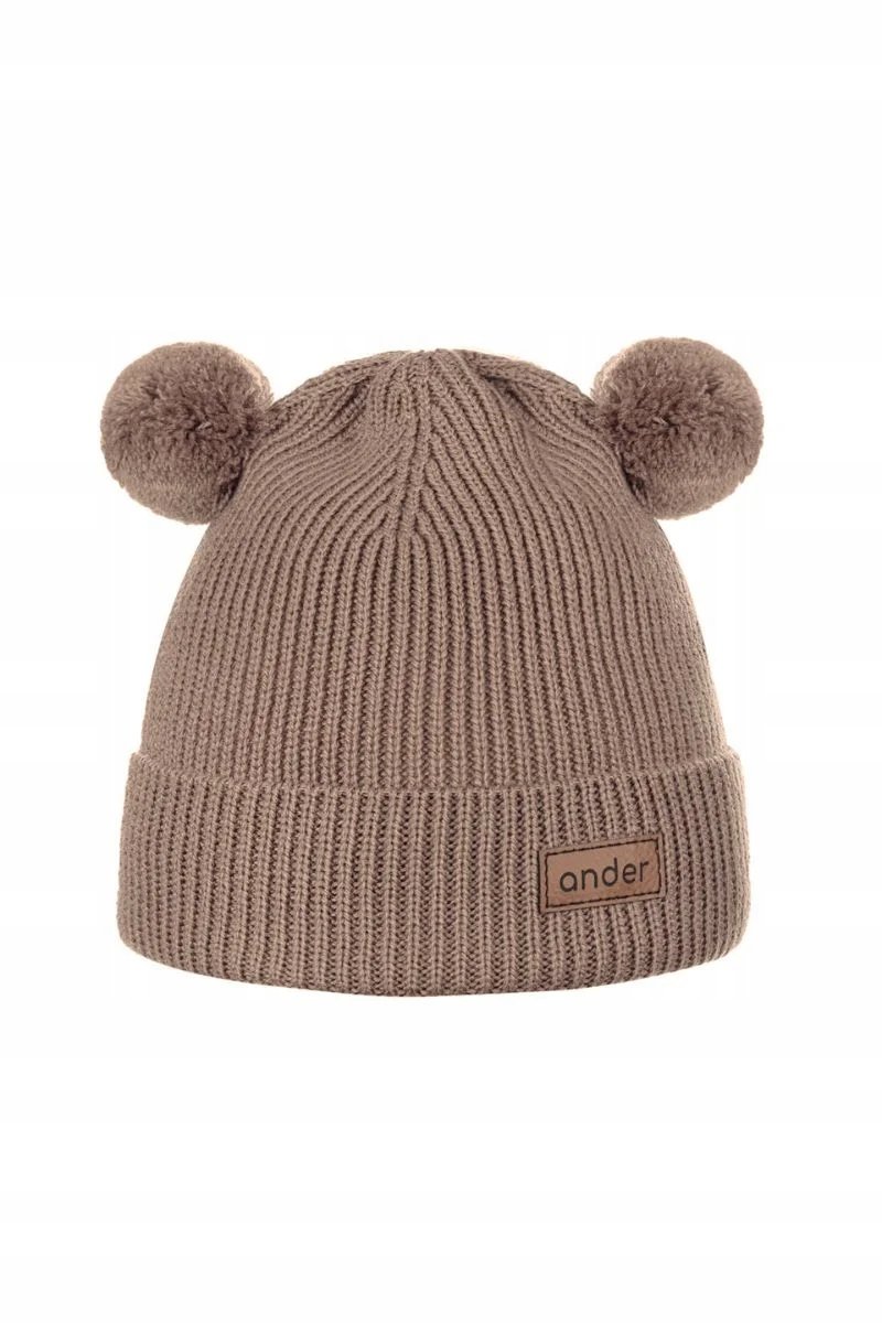 Ander Czapka Dziecięca Wiosenna Letnia Beanie Teddy Boy Camel 46
