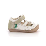 Buty dla dziewczynek - Sandały dziecięce Kickers SUSHY BLANC OR PLUMETIS - miniaturka - grafika 1