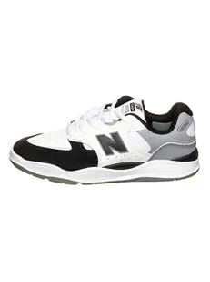 New Balance Skórzane sneakersy "Numeric Skateboarding" w kolorze biało-czarno-szarym - Trampki męskie - miniaturka - grafika 1