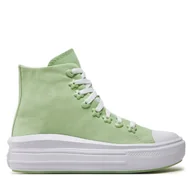 Trampki damskie - Trampki Converse Chuck Taylor All Star Motion Platform Stars A08100C Zielony - miniaturka - grafika 1