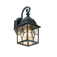 Lampy ogrodowe - QAZQA Romantyczna latarnia zewnętrzna ścienna ciemnozielona - Londyn - miniaturka - grafika 1