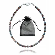 Bransoletki - Bransoletka Naturalny Rubin i Szafir Oponki fasetowane Srebro 925 dł 19cm, bez marki, AG00000319 - miniaturka - grafika 1