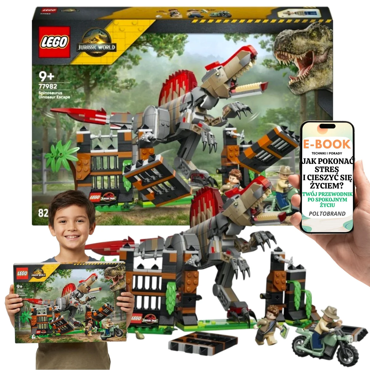 LEGO Jurassic World Spinozaur Prezent 77982