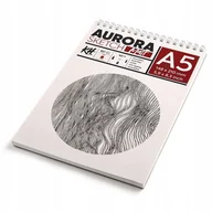Podobrazia, bloki, papiery - Blok do szkicu AURORA Sketch Matt 160g/m2 A5 spir - miniaturka - grafika 1