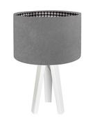 Lampy stojące - Macodesign Lampa stołowa Pepitka 020s-002w, szara, 60 W - miniaturka - grafika 1