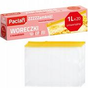 Folia, papier śniadaniowy, serwetki - Paclan Woreczki Strunowe Z Suwakiem - miniaturka - grafika 1