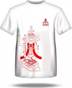 Koszulki męskie - Adidas Koszulka męska z czerwonym logo ATARI / Biała / M - miniaturka - grafika 1