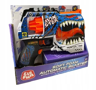 Elefun Automatyczna wyrzutnia strzałek piankowych Pistolet (12 strzałek) - Zabawki militarne - miniaturka - grafika 1