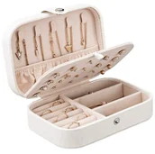 Pudełka i szkatułki - Kuferek na biżuterię elegancki SZKATUŁKA organizer mały - miniaturka - grafika 1