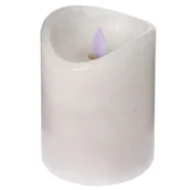 Świece - Świeca LED z funkcją timera QUBUSS, biała, 7,5x10 cm - miniaturka - grafika 1