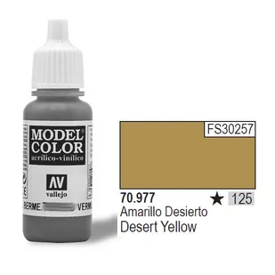 Vallejo Farba Nr125 Desert Yellow 17ml 441540 - Akcesoria i części modelarskie - miniaturka - grafika 1