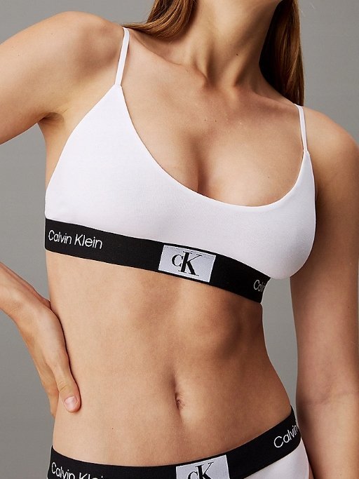 Calvin Klein biustonosz braletka biały rozmiar S