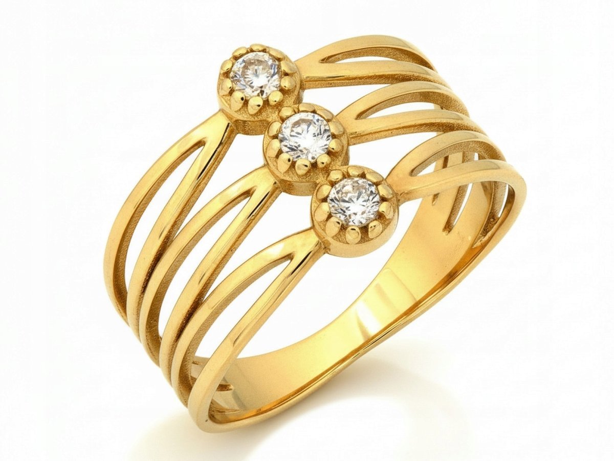 Pierścionek dla kobiety ze złota 585 elegancki design 14k