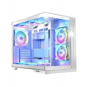 Obudowy komputerowe - Obudowa do komputera MODECOM Volcano Panorama Apex ARGB 7F Midi Tower biały - miniaturka - grafika 1
