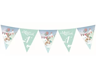 Godan Baner flagi Mam już roczek z kangurkiem dla chłopca - 3,26 m PG-BRKG - Baby shower i roczek - miniaturka - grafika 1