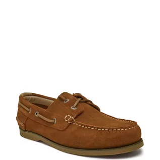 Mokasyny męskie - Tommy Hilfiger Skórzane mokasyny TH BOAT SHOE CORE SUEDE - grafika 1