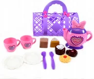 Zabawy w naśladowanie dorosłych - ZASTAWA STOŁOWA ZESTAW KUCHENNY SERWIS DO HERBATY KAWY NACZYNIA DLA LALEK - miniaturka - grafika 1