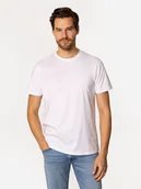 Koszulki męskie - Koszulka męska bawełniana Lee Cooper Obutch-875 M Biała (5905991736059). T-shirty męskie - miniaturka - grafika 1