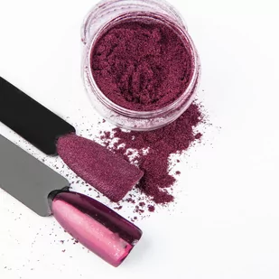 Glass Deep Pink Efekt pyłek do paznokci Nr4 - Ozdoby do paznokci - miniaturka - grafika 1
