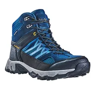 Buty trekkingowe męskie - Black Crevice Męskie buty trekkingowe High, wodoodporne, niebieskie/pomarańczowe, rozmiar 44 - miniaturka - grafika 1