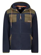 Odzież trekkingowa męska - Canadian Peak Kurtka polarowa "Toulouseak" w kolorze granatowo-oliwkowym - miniaturka - grafika 1