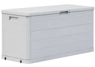 Skrzynie ogrodowe - Jasnoszara zamykana skrzynia do ogrodu Z8-Z57 - miniaturka - grafika 1