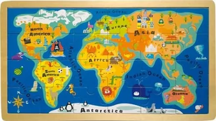 Legler puzzle Mapa świata - Puzzle - miniaturka - grafika 4
