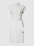 Sukienki - Sukienka lniana ze wzorem w paski model ‘Driga’ - miniaturka - grafika 1