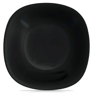 Talerz obiadowy głęboki szklany czarny LUNA 21.5cm 650ml ORION 129548 - Talerze - miniaturka - grafika 1